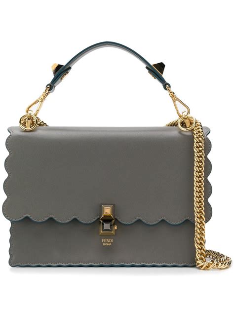 studded fendi bag|Fendi grey handbags.